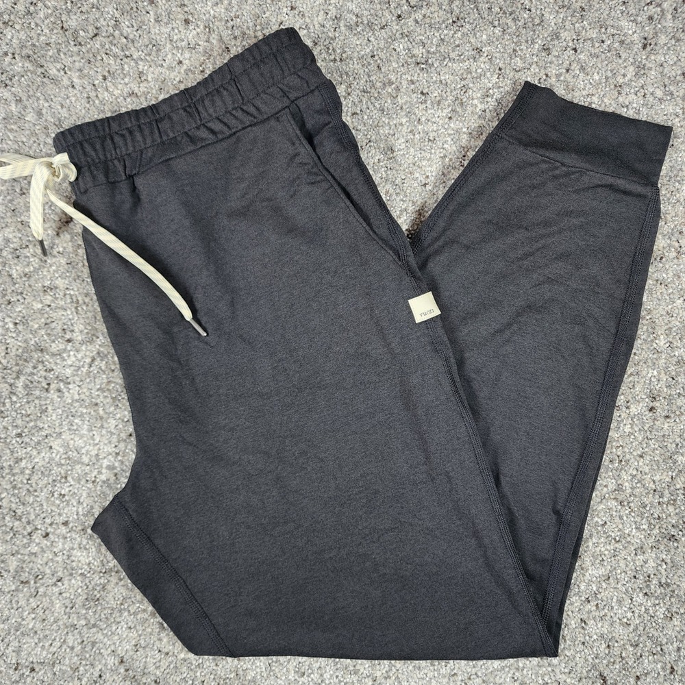 Vuori Ponto Performance Joggers Mens M Charcoal Grey Stretch Excellent